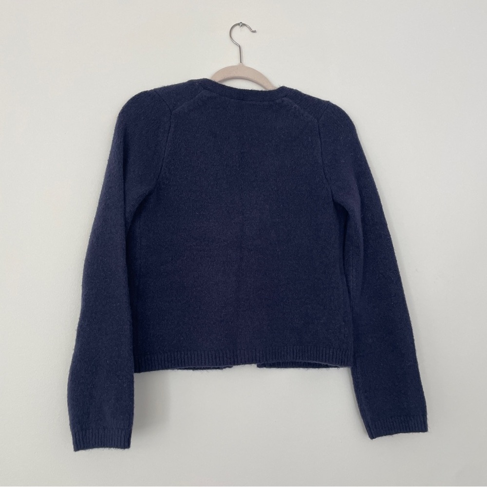 Abercrombie & Fitch NWT Blue Front Tie Cropped Cardigan Sweater XS - Picture 7 of 7